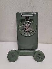 Vintage Bell System Western Electric Rotary Phone Wall Mount Avocado Green picture