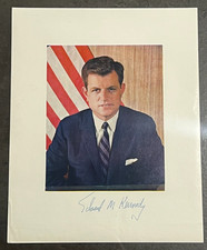 Edward Ted Kennedy Signed Photo Vintage Autograph US Senator Kennedy Family picture
