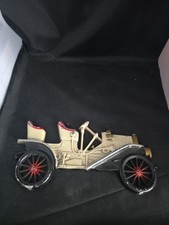 Vintage Midwest Cast Aluminum Tan 1910 Buick Antique Car Wall Hanging Plaque #2 picture
