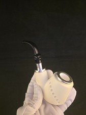 Hungarian Oom Paul Triple 925 Sterling Silver Pipe with Reverse Calabash System picture
