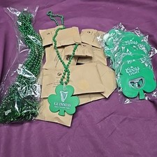 Huge Lot Of Clover St. Patrick's Day Beer Beaded Necklaces & Openers Lite, Coors picture