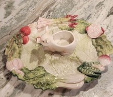 NEW VTG Fitz & Floyd French Market Pig 4 Sectioned Serve Platter Tray 18