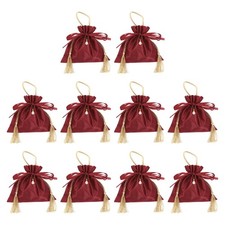 Patikil 10-Pack Velvet Gift Drawstring Bags, 6 X 6.3 Inch Velvet Pouches, Weddi_ picture