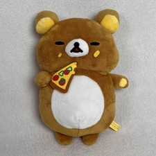 Rare 2018 San-X Rilakkuma Manpuku Pizza Slice Deli Theme Full Stomach Plush picture