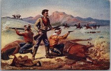 c1907 Cowboy / Western Postcard 