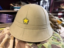 WWII JAPANESE IJA ARMY SUMMER COMAT PITH HELMET picture