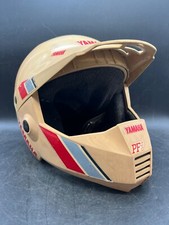 Vintage Yamaha PF1 Lazer 218 Sports Helmet Motorcycle Motorcross Bike Head Gear  picture