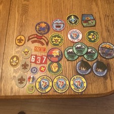 Vtg Boy Scout & Cub Scout Patch Lot 1980-1990s Camporee Council Leadership Set picture