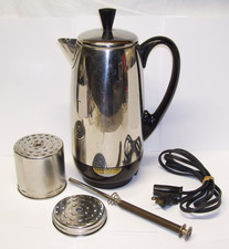 Vtg Farberware SuperFast 12-Cup Coffee Percolator  #142 Yonkers NY USA EXC CLEAN picture