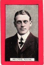 Famous Actor CYRIL MAUDE Prize Crop Cigarette Card Vintage picture