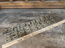 9’ + Antique Mission Square Chain - Vintage Arts & Crafts Light Fixture Part picture