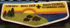 2018 Tetonwana NOAC Lodge 105 Flap Sioux Council picture