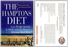 Continental Hamptons Diet Book Cover Postcard picture