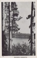 Brainerd Minnesota View of Lake Nature Posted RPPC Real Photo Vintage Postcard picture