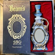 VTG 1975 Reflections Gold Executive Harolds Club Reno Jim Beam Mirror Decanter picture