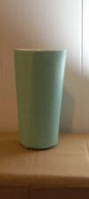 Vintage Mid-Century 1950's Shawnee Pottery Contemporary Turquoise Touche Vase picture