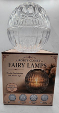 Rose's Closet Crystal Fairy Lamp Clear Glass Tea LIght Holder picture
