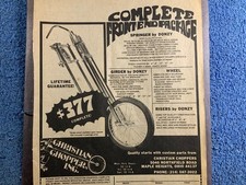 1975 Print Ad. Christian Choppers Inc. Maple Heights, Ohio. Springer by Donzy picture