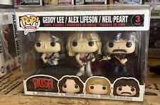 Rush Funko Pop 3-pack Geddy Lee/Alex Lifeson/Neil Peart W/Pop Protector picture