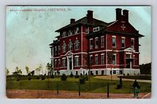 Columbia PA-Pennsylvania, Columbia Hospital, Antique, Vintage c1907 Postcard picture