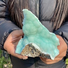 469G Natural Clear Blue-vein stone spherical Rare Mineral Specimens China picture