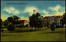 Postcard LA Alexandria Louisiana Veterans Hospital c1940s F3 picture