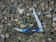 Case Cutlery 2000 Blue Jigged Bone Tiny Toothpick with TruSharp steel 610098 picture