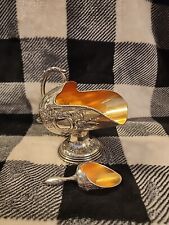 Vintage 1940s Raimond Silverplate & Copper Sugar Scuttle w/ Scoop Victorian picture