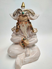 1940s MEM Ceramics Marguerite E Mitchell M.E.M Figurine Oriental God of Wealth picture