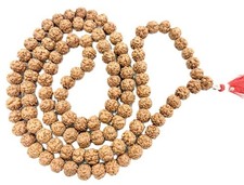Rare Nirakar (0 Mukhi) Rudraksha Mala - 108 Beads - Certified picture