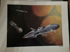 Vintage 1960 Martin Marietta Titan Space Rocket to Mars poster 26”W By 30” Tall picture