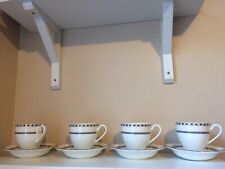 Set of 4  Mikasa Bone China Y 1102  Pavilion Tea Set Cups and Saucers picture