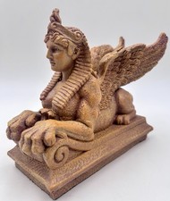 Egyptian Winged Griffin Sphinx Statue Woman's Face figurine Summit Collection picture