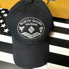 North Shore Railroads Black Adjustable Baseball Cap Hat picture