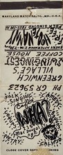 Circa 1964 Café Wha? Matchbook: Ultra Rare - Only Known Surviving Specimen picture