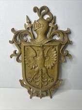 Syroco Coppercraft Guild Medieval Wall Crest Eagles Crest Knight C1 picture
