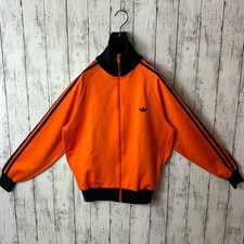 Vintage Adidas Descente Track Jacket Trefoil Black Orange Size M Japan Authentic picture