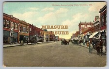 C.1910 OK OKLAHOMA CHICKASHA AVE UNDERTAKERS DRUGSTORE H&K COFFEE Postcard P86 picture