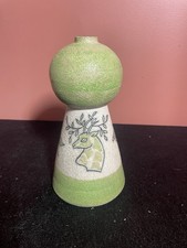  Vintage Italian Mid Century Fratelli Fanciullacci Ceramic Table Lamp base 8.75” picture