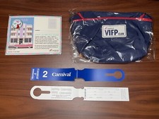 NEW Carnival Panorama VIFP Ship pin 2x luggage tag Cross body travel bag Pack picture