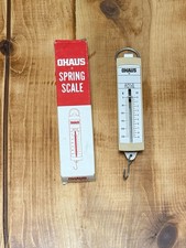 Vintage Ohaus Spring Scale 8075-1 In original box 250 grams 9 ounces  picture