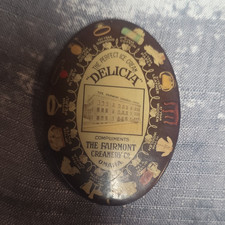 Delicia Oval Pocket Mirror - The Fairmont Creamery Co. Omaha Advertising picture