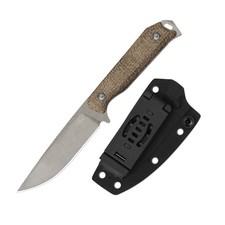 Kizer Begleiter Fix Fixed Knife 3V Blade Micarta Handle With Sheath 1045MD1 picture