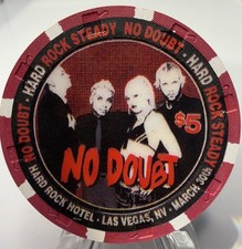 Las Vegas Hard Rock Hotel No Doubt $5 Casino Gaming Poker Chip picture