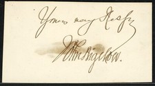 American Novelist JOHN BIGELOW Autograph - ca.1920s picture
