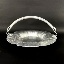 VTG Silverlook 536 Fruit Basket Centerpiece Hand Wrought Trade Continental Bowl picture
