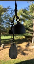 Vintage Richard Fisher RF Cast Bronze Wind Bell Chime Mid Century Modern picture