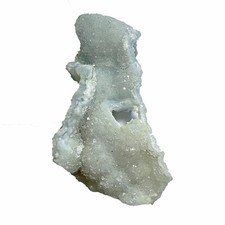 Blue Chalcedony Malawi  Small Druzy Piece Perfect for Jewelry Wire Wrap X330 picture