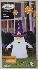 Gemmy 3.5 ft Ghost Airblown Inflatable New Halloween Yard Light Up Decor picture