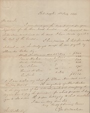GEORGE CADWALADER - AUTOGRAPH LETTER SIGNED 07/16/1836 picture